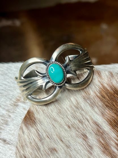 Gorgeous Sandcast Cuff by Eugene Gruber