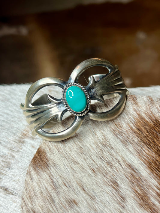 Gorgeous Sandcast Cuff by Eugene Gruber