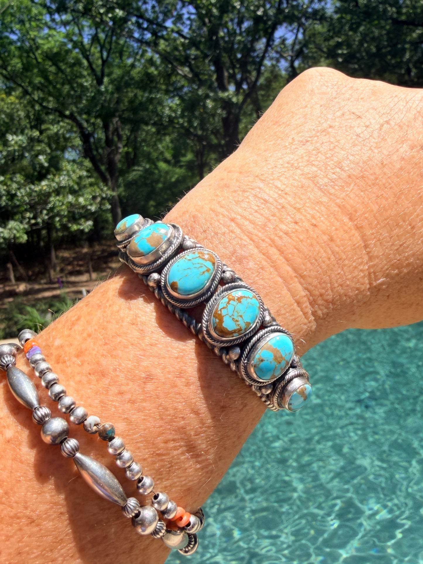 Authentic Native 6 Royston Stone Cuff by Bob Becenti