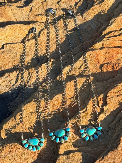 Turquoise Necklace by Geraldine James 18in