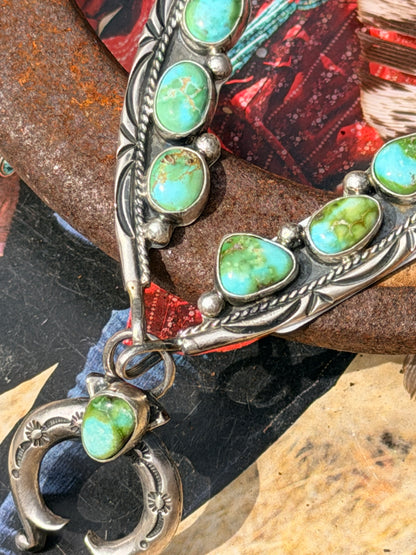 Tom Lewis Navajo Handmade Sonoran Gold Necklace