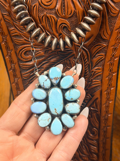 Large Golden Hills Cluster Necklace by John Skeets