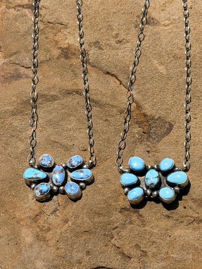 Native Made Golden Hills Cluster Necklace by Bonnie Benally