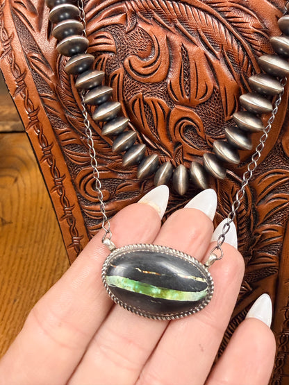 Blackjack Necklace by Donovan Nez