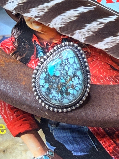 Navajo Handmade Royston Adjustable Ring by Scott Skeets