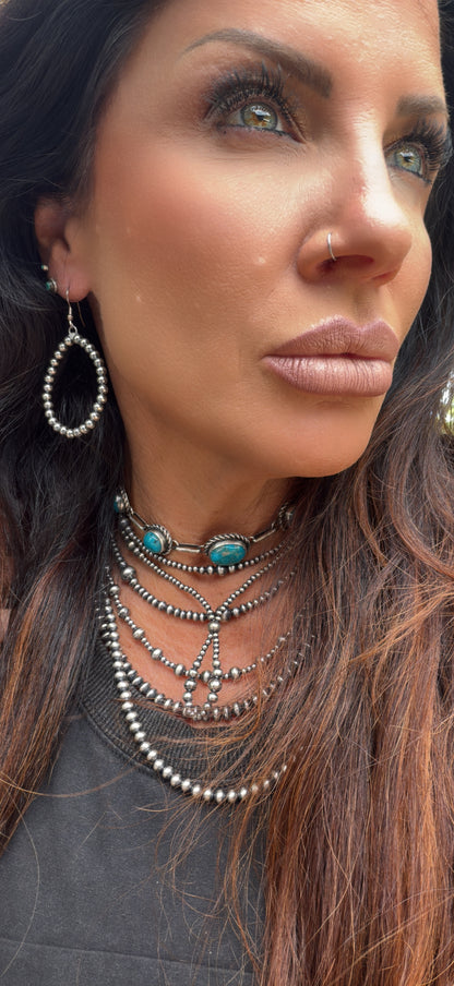 3-6mm Graduated Sterling Necklace