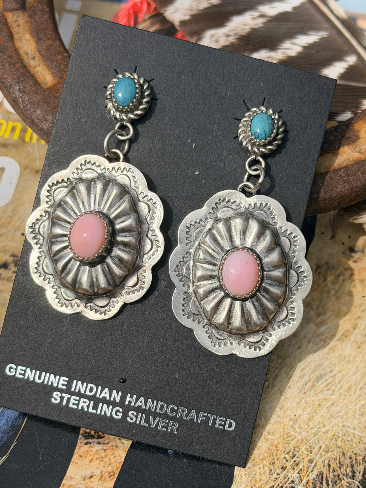 Concho Earrings by Sandra Parkett
