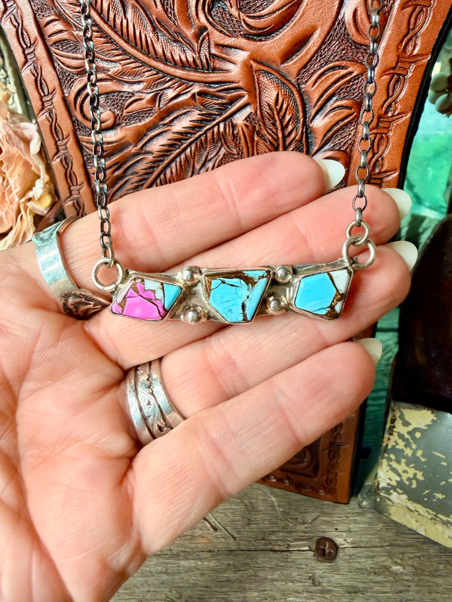 Native Made Cotton Candy Necklace