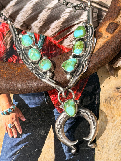 Tom Lewis Navajo Handmade Sonoran Gold Necklace