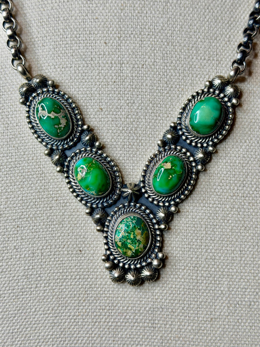 Sonoran Gold Necklace by Navajo Tom Lewis