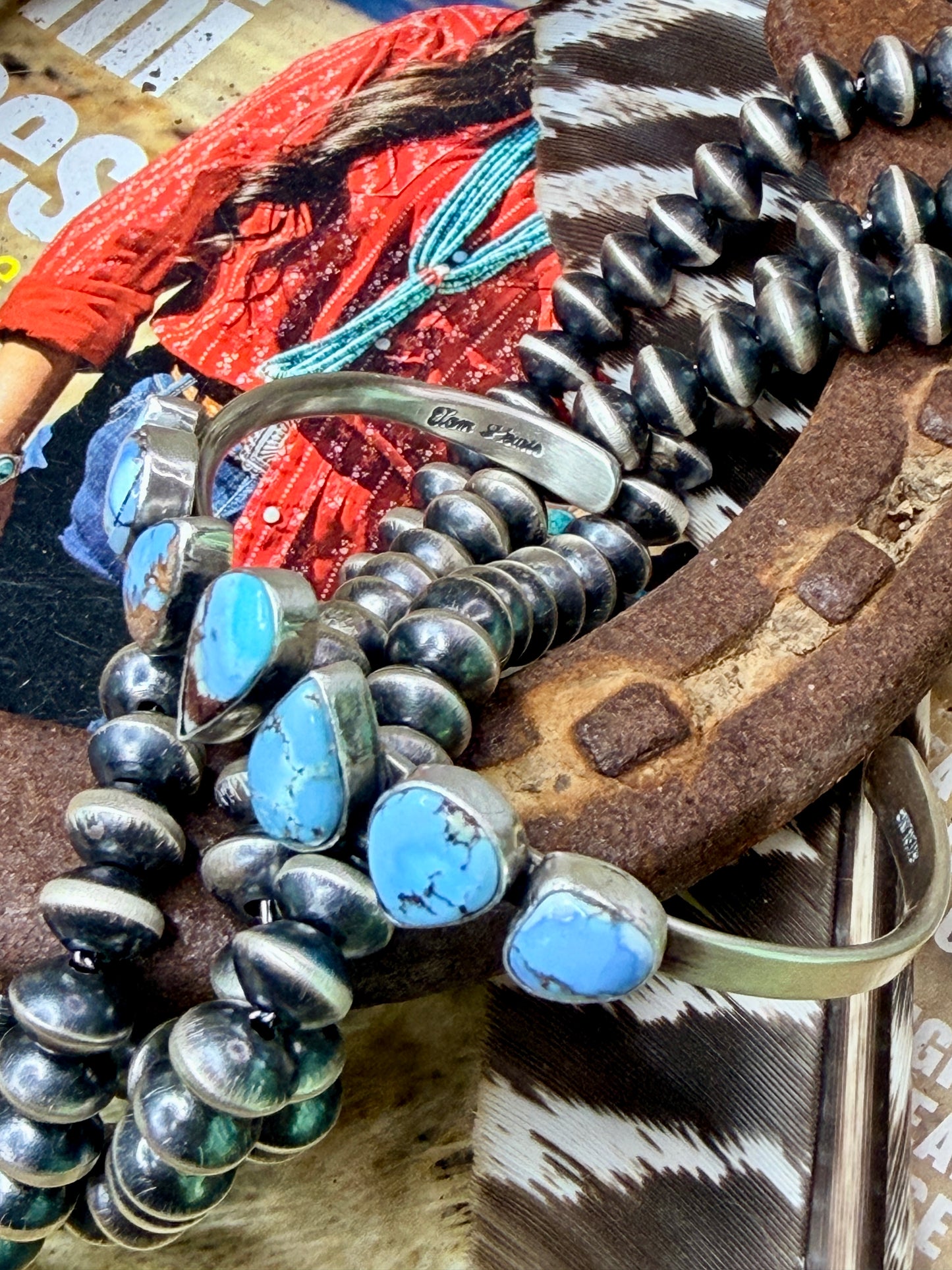 Native Made Golden Hills Cuff by Tom Lewis