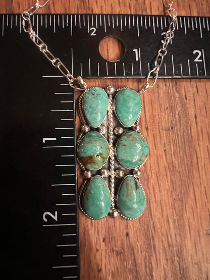 6 Stone Sonoran Gold Turquoise Necklace