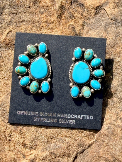 Native Made Large Cluster Earrings by Geraldine James