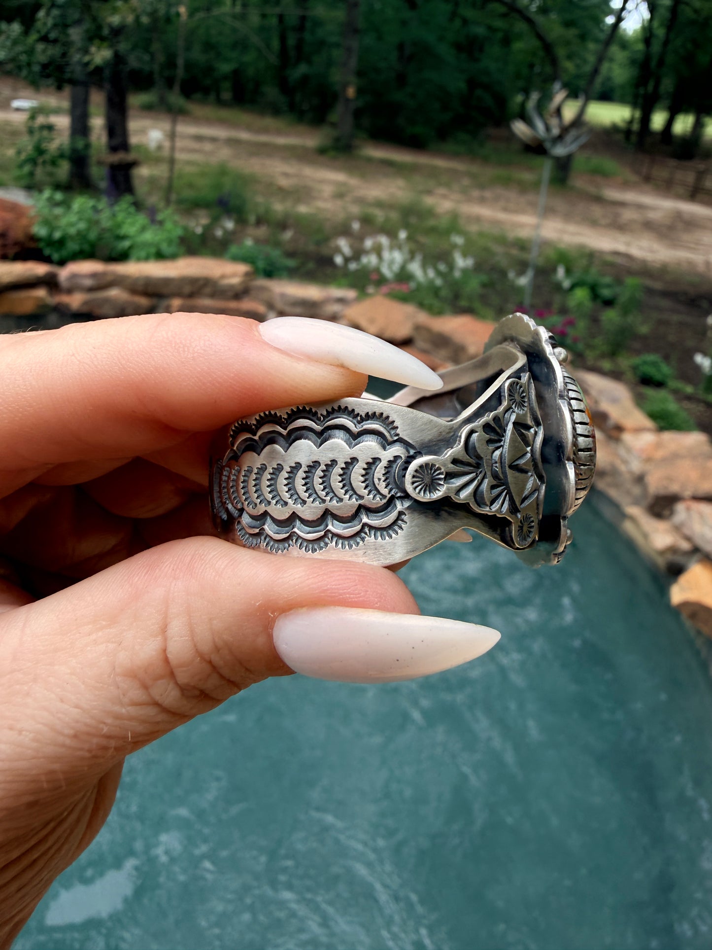 Randy Boyd Royston Turquoise & Sterling Silver Cuff Bracelet.