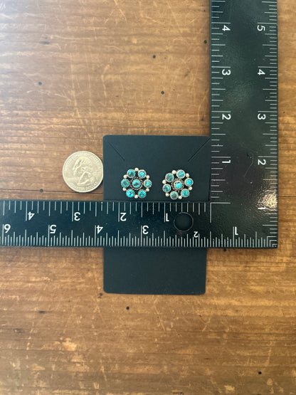 Native Made Dry Creek Turquoise Studs by Maxine Ramirez