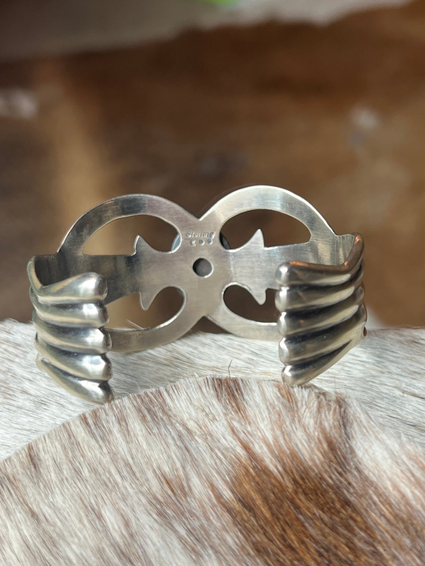 Gorgeous Sandcast Cuff by Eugene Gruber