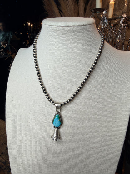 Navajo Handmade Sonoran Gold Necklace by Sharon McCarthy 16” 6mm