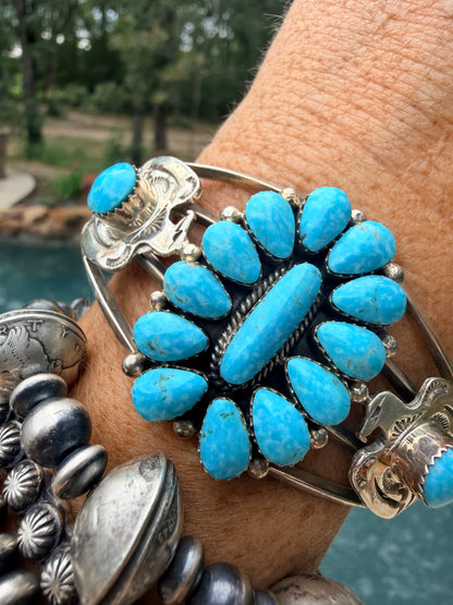 Authentic Native Made Cluster and Thunderbird Cuff