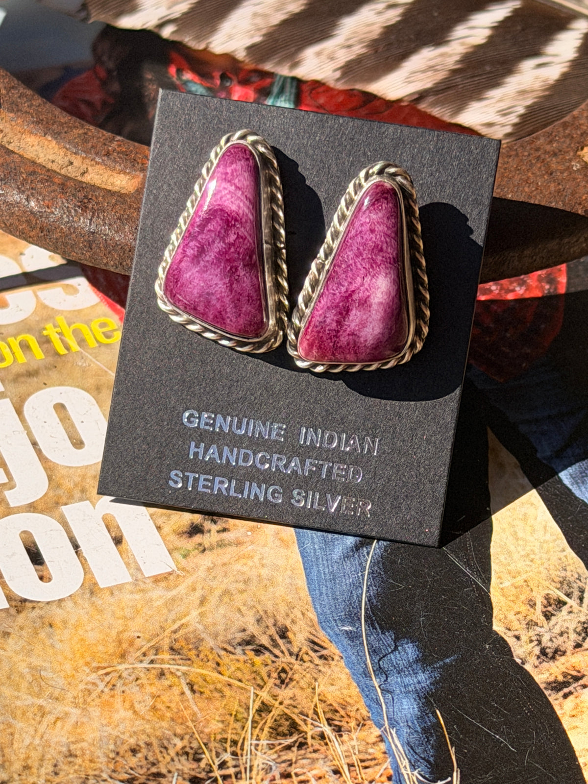 Purple Spiny Studs by Chasity Belone