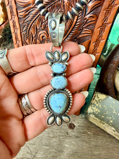 Native Made Golden Hills Pendant by Phillip Begay