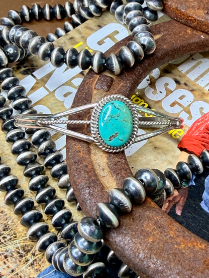 Navajo Hand Made Carico Lake Cuff by Keith Henry
