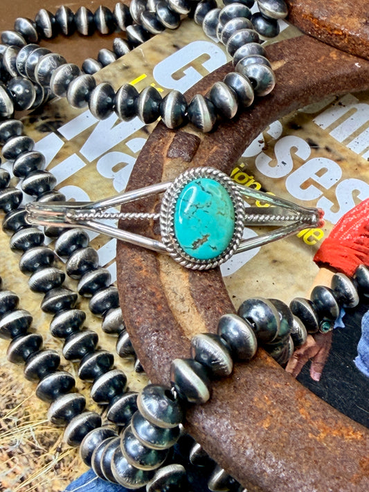 Navajo Hand Made Carico Lake Cuff by Keith Henry