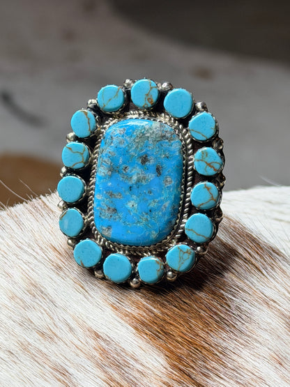Large Adjustable Cluster Ring by L Etsitty
