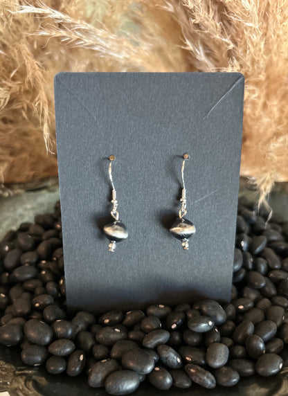 Navajo Saucer Bead Earrings by Treva Jim
