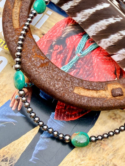 Turquoise Necklace with 4mm & 5mm Beads
