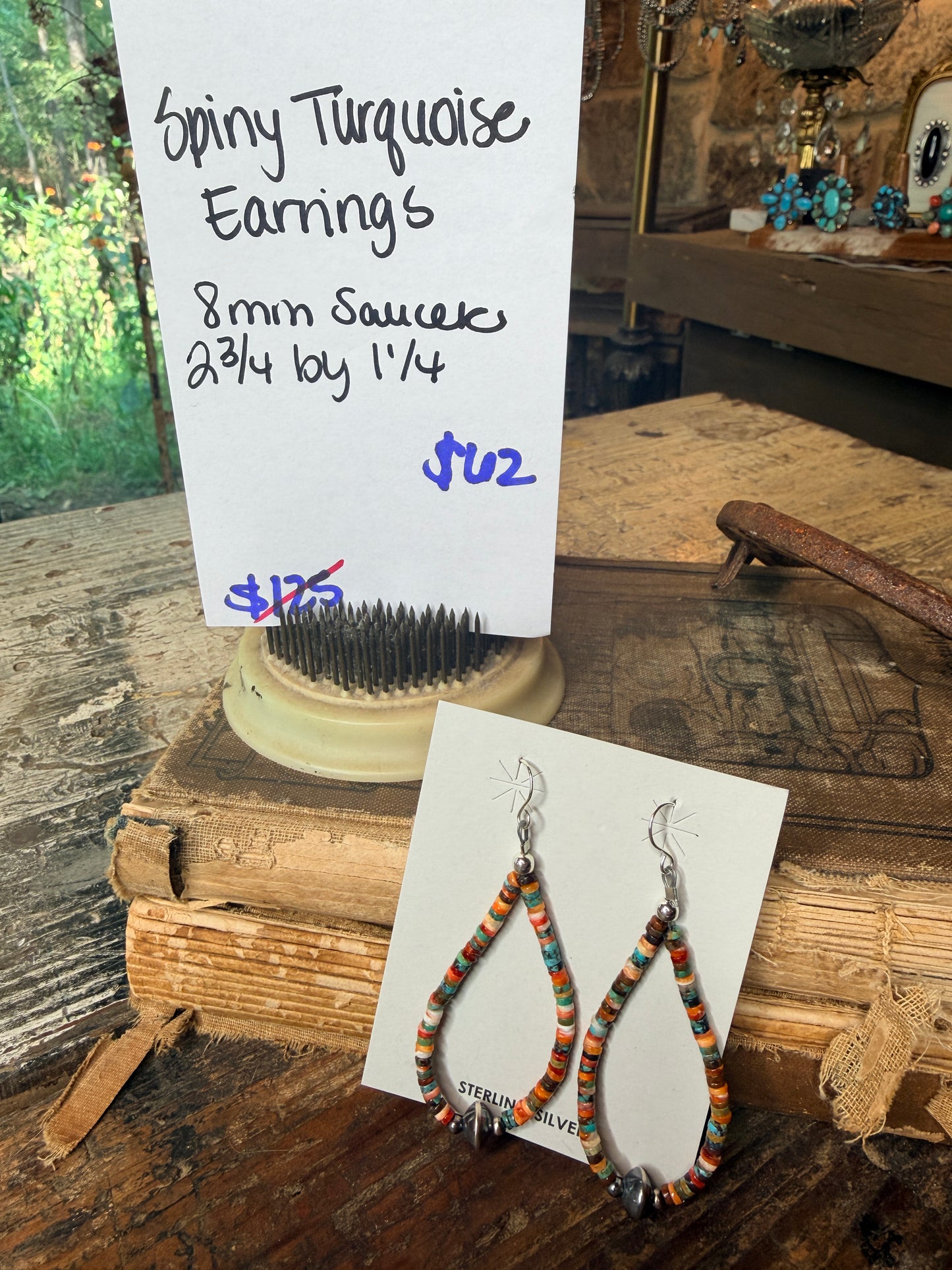 Navajo Handmade Spiny Earrings