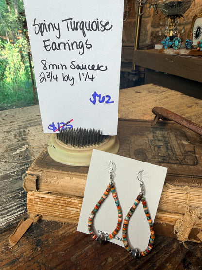Navajo Handmade Spiny Earrings