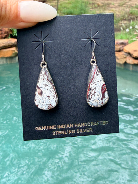 Native Made Wild Horse Teardrop Earrings by Alice Johnson