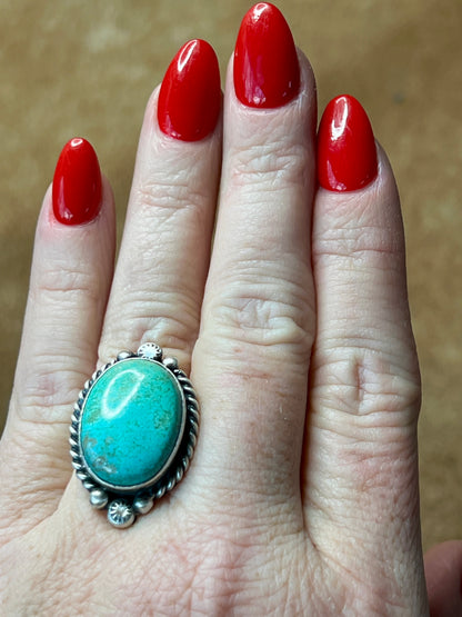 Turquoise Ring size 8