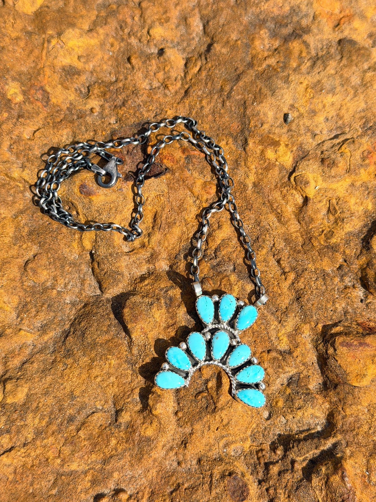 Navajo Squash Blossom Necklace