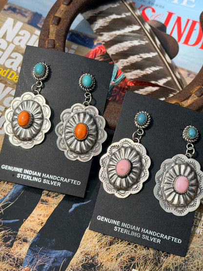 Concho Earrings by Sandra Parkett