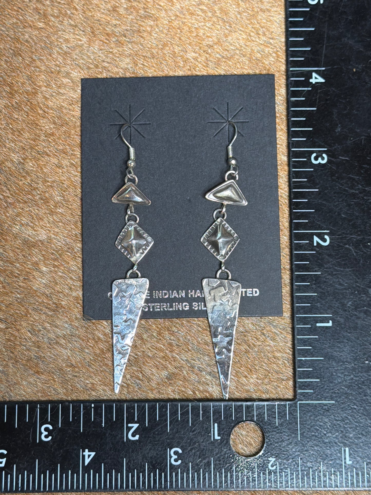Dakota Willie Navajo Sterling Silver Earrings