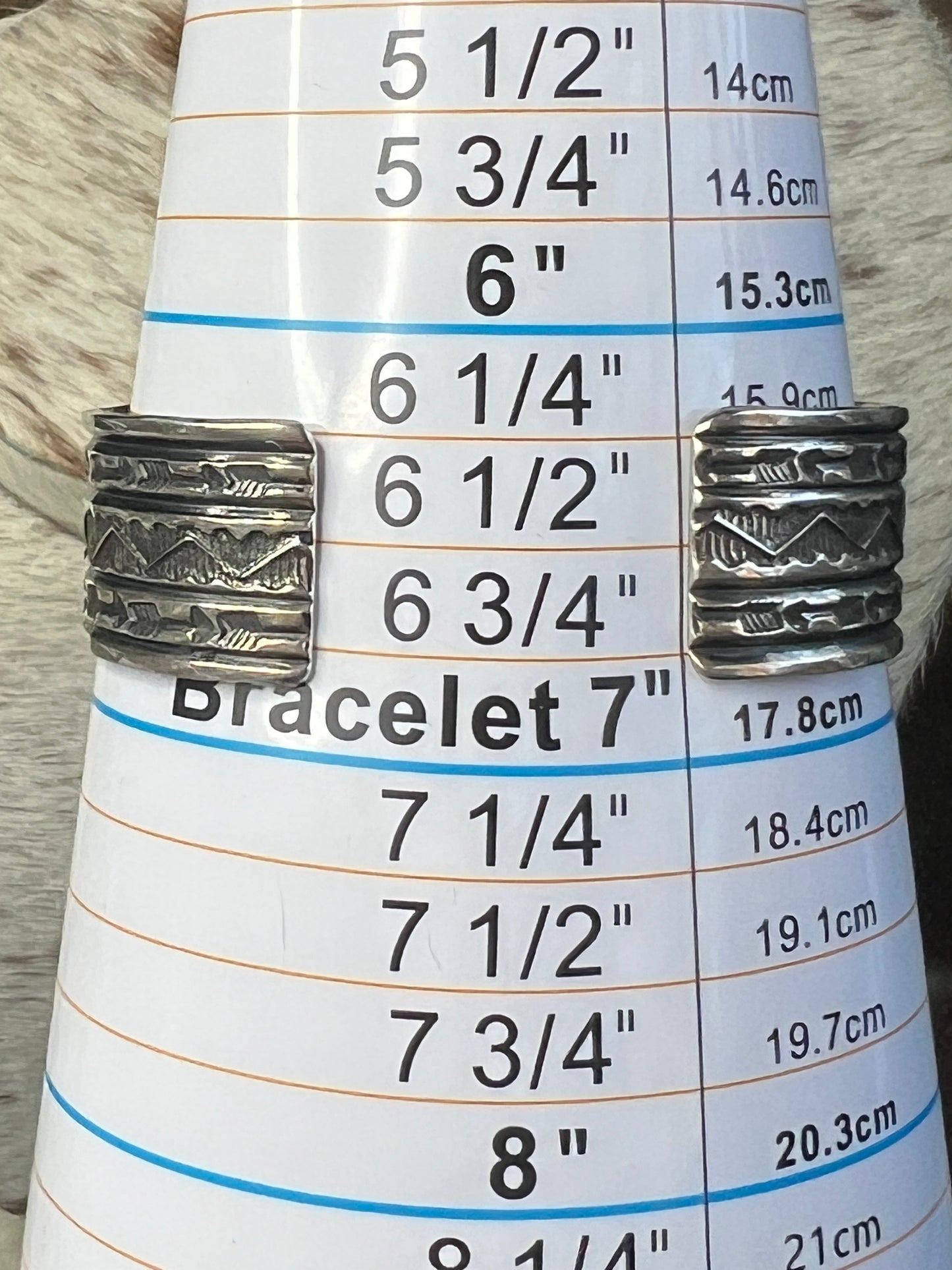 Carico Lake Turquoise Handstamped by Renowned Navajo Artist Sunshine Reeves