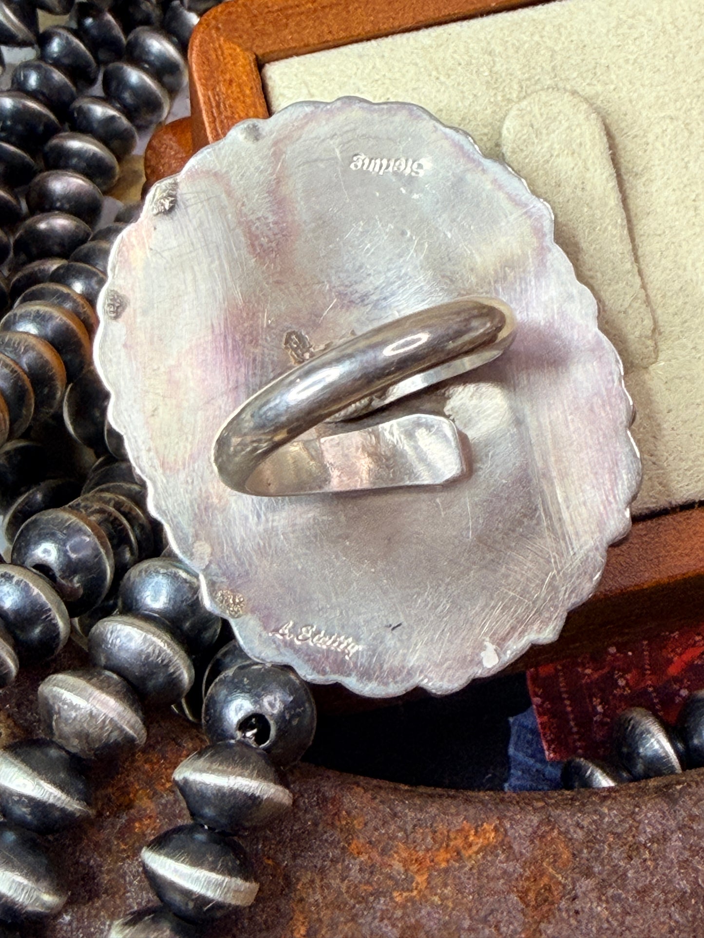 Large Adjustable Cluster Ring by L Etcitty