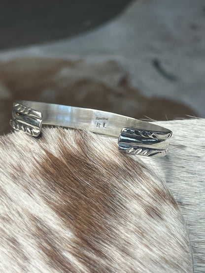 Native Made Multi-Color Stone Inlay Cuff By Mary Lincoln