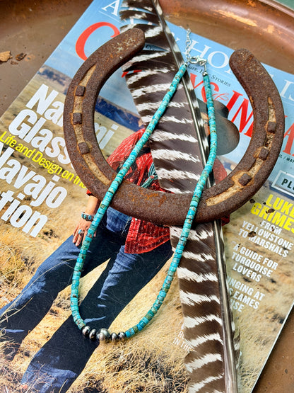 Turquoise and Sterling Silver Necklace