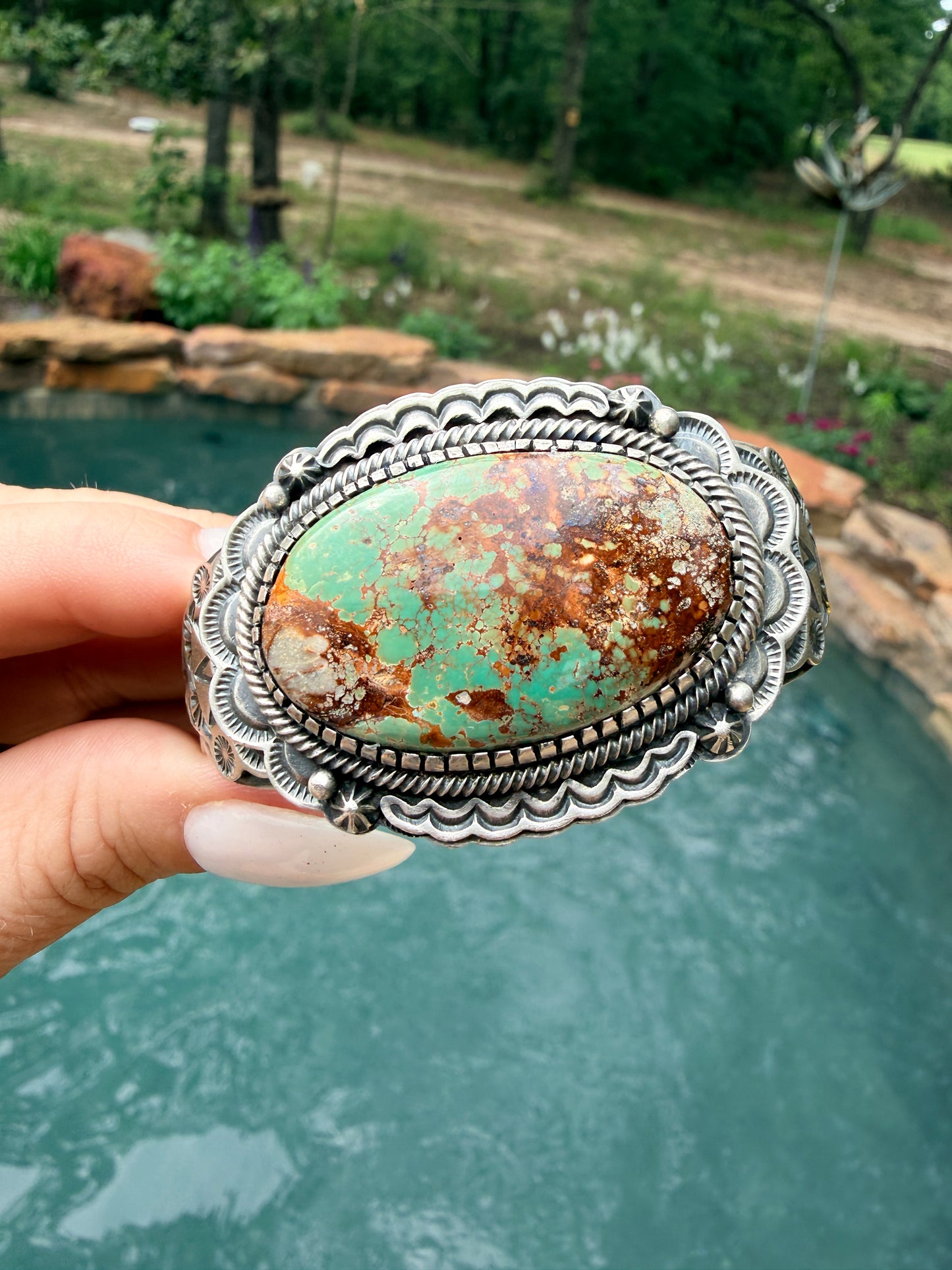 Randy Boyd Royston Turquoise & Sterling Silver Cuff Bracelet.