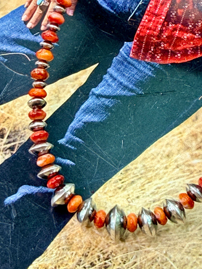 4mm Spiny and Saucer Necklace