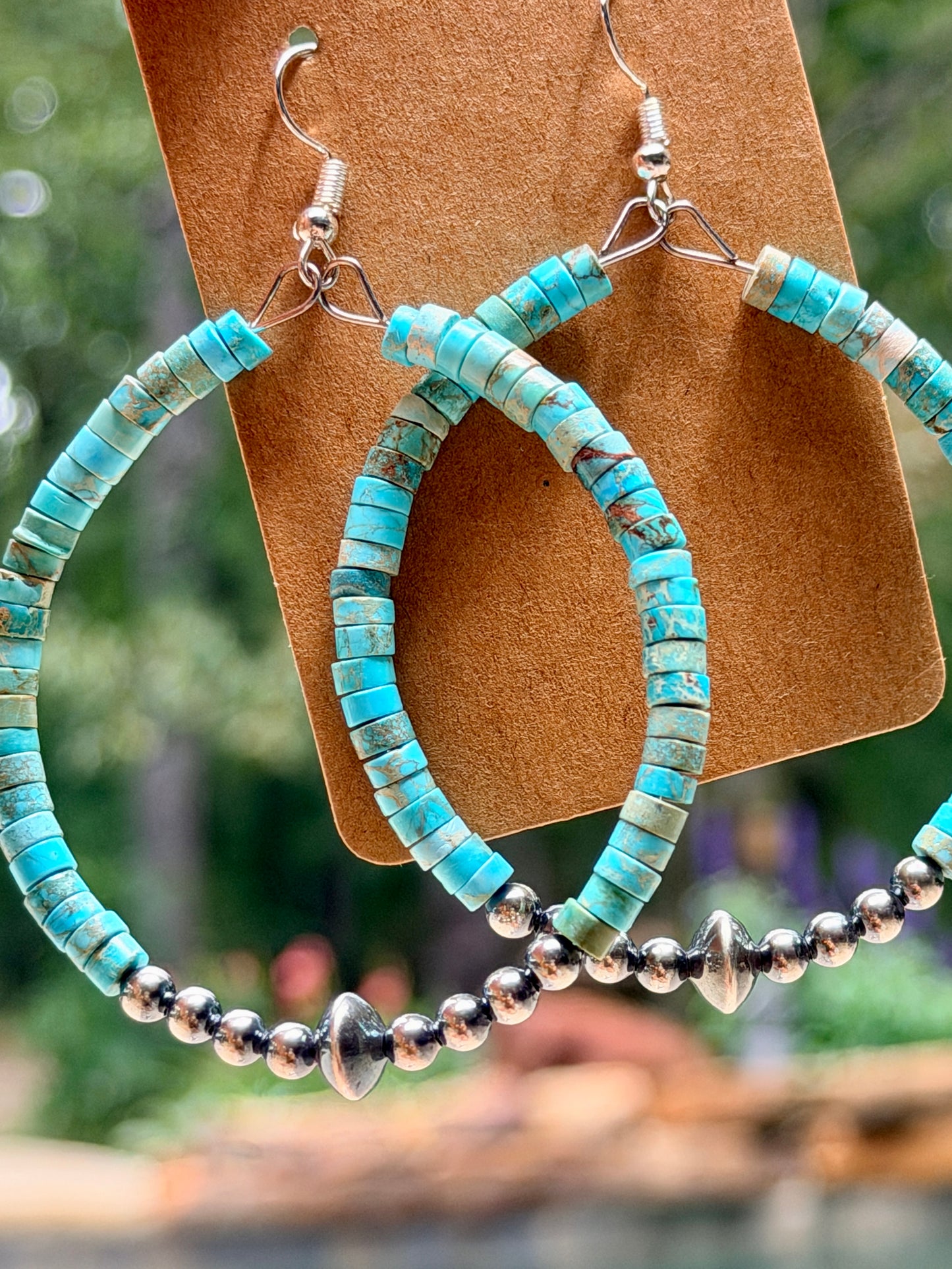 Hoop Earrings with Sterling Silver Pearls