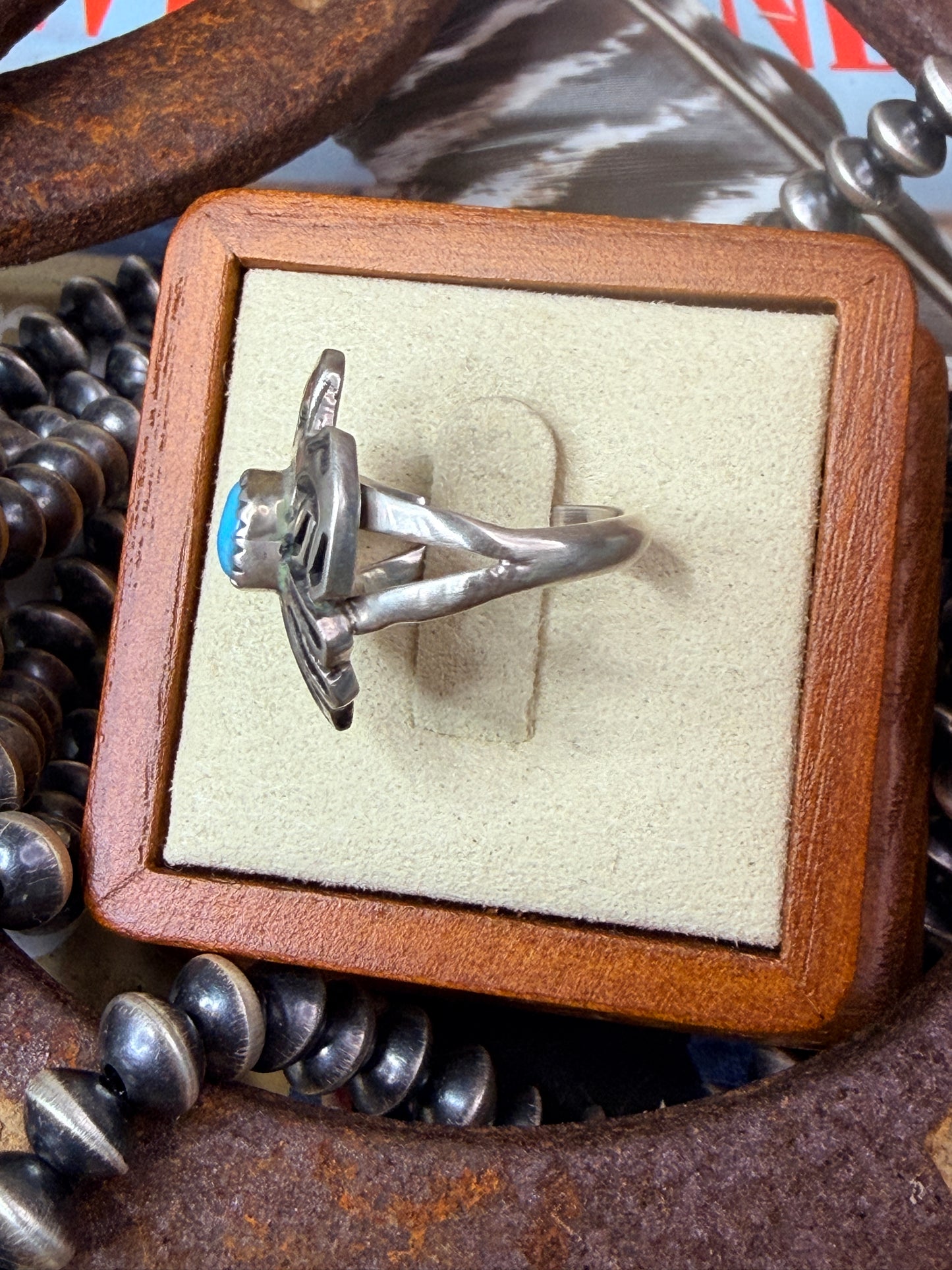 Native Made Thunderbird Ring size 7.5