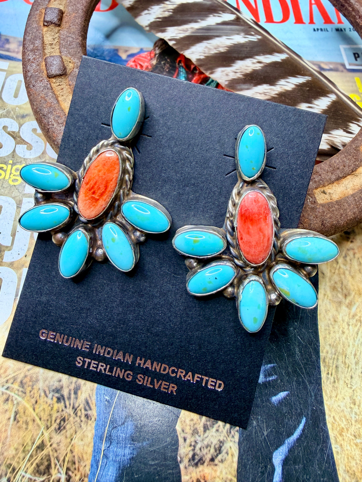 Aldora Henry Spiny and Turquoise Studs
