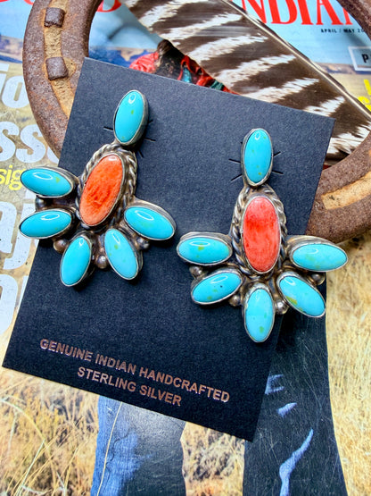 Aldora Henry Spiny and Turquoise Studs