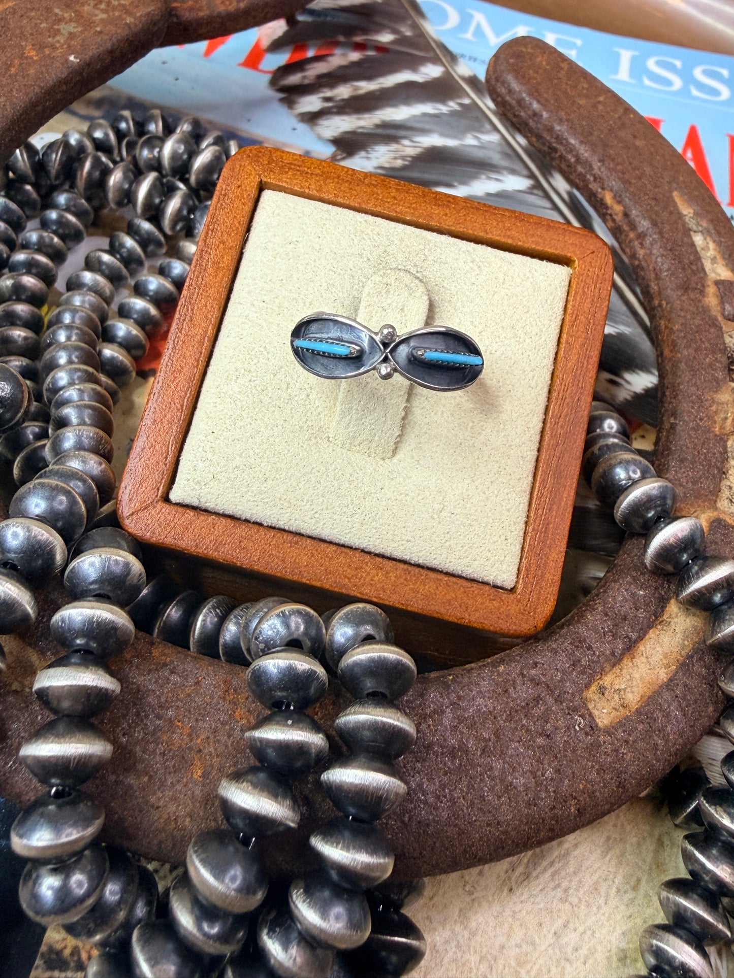 Vintage Zuni Ring by Fernando Othole size 5.5
