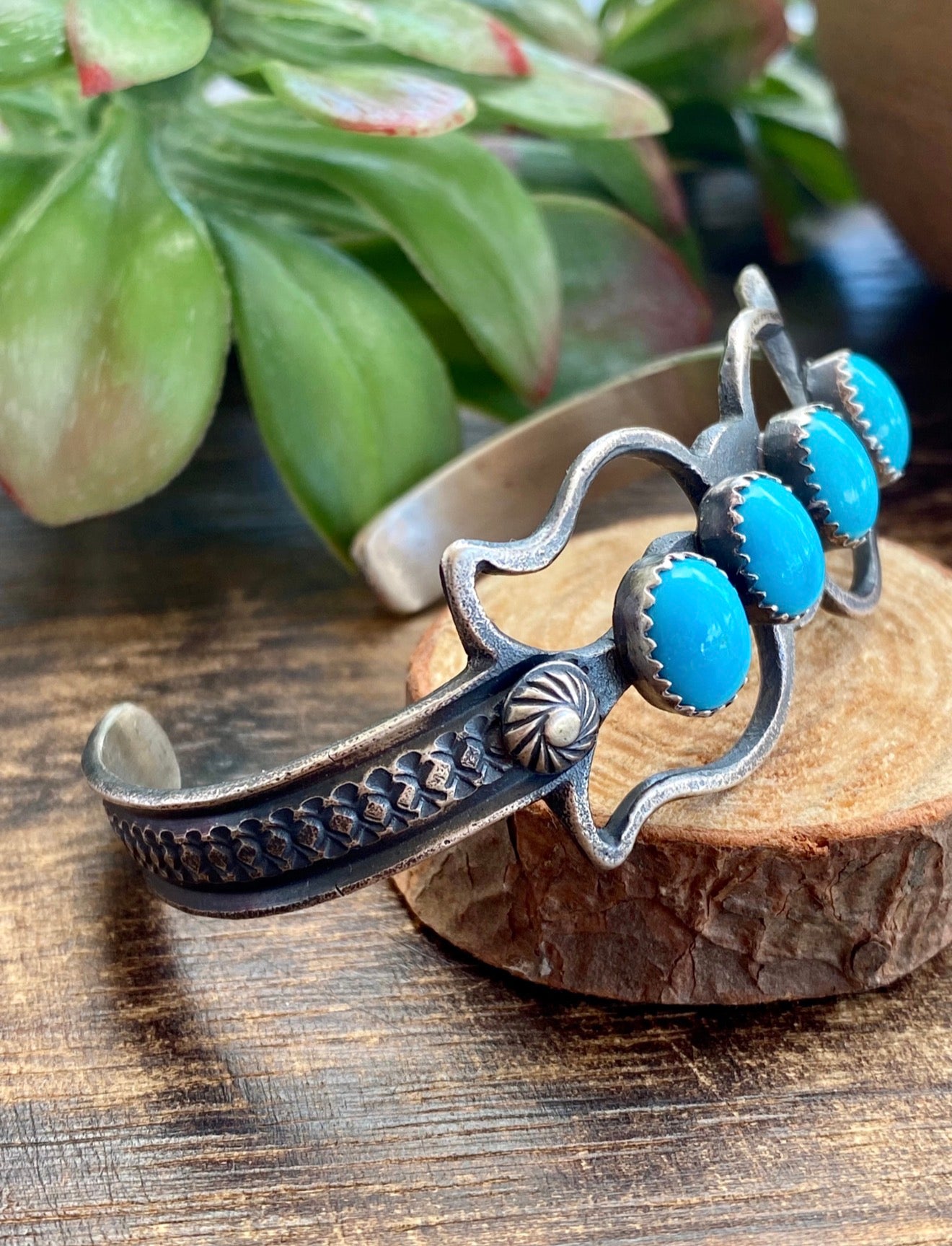 Kevin Billah Sleeping Beauty Turquoise & Sterling Silver Cuff Bracelet