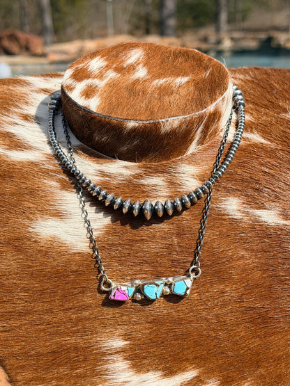 Native Made Cotton Candy Necklace