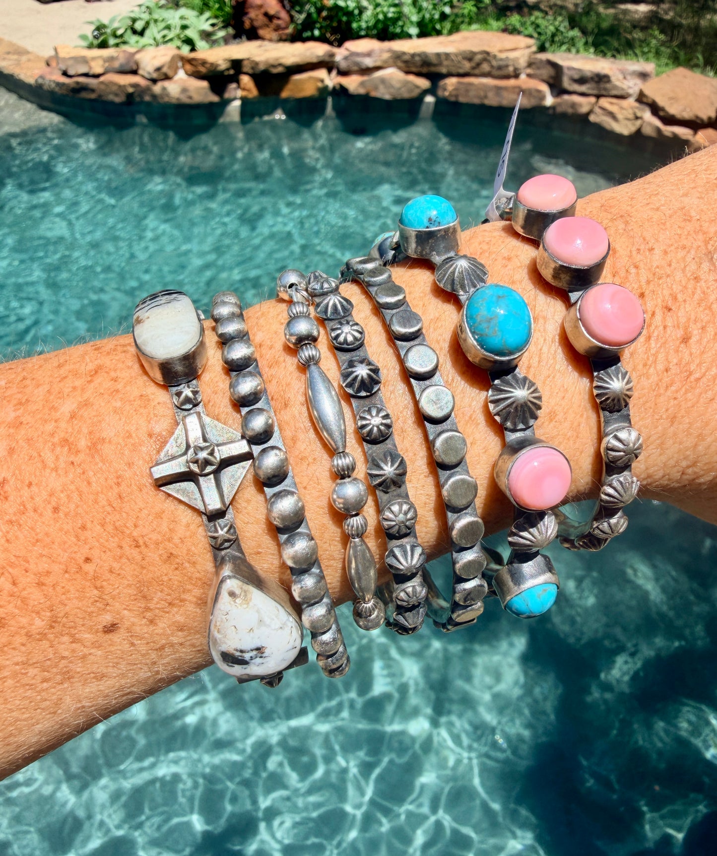 Chimney Butte Pink Conch and Starshot Bangle